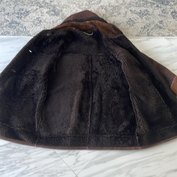 Beautiful extra warm women’s genuine shearling with mink colour and cuff sz XL - Picture 11 of 12